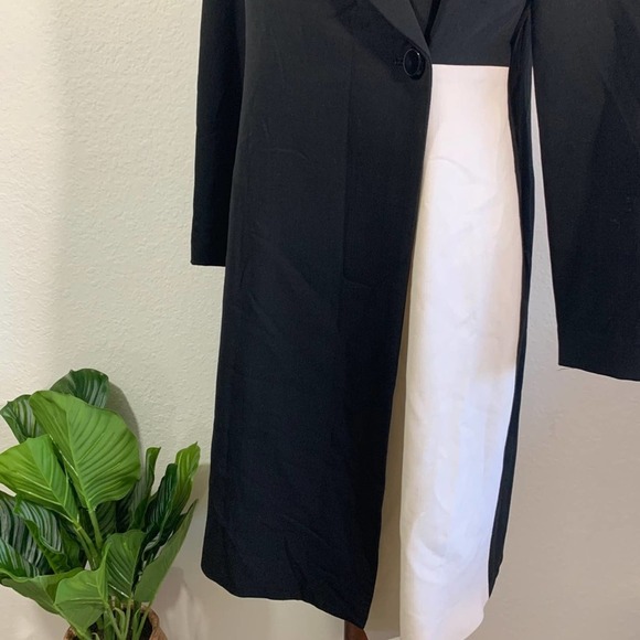 WORTH NEW YORK Color Block Wrap Structured Tailored Blazer Wool/Elastane Dress - Picture 9 of 9